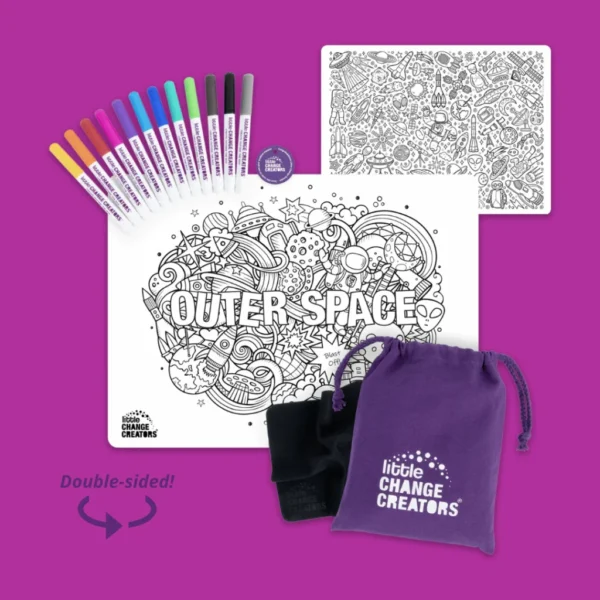 little Change Creators - OUTER SPACE Re-FUN-able™ Colouring Set