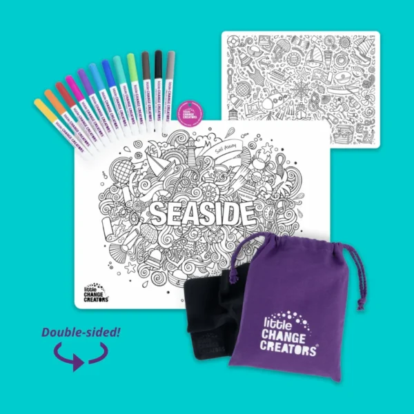 little Change Creators - SEASIDE Re-FUN-able™ Colouring Set