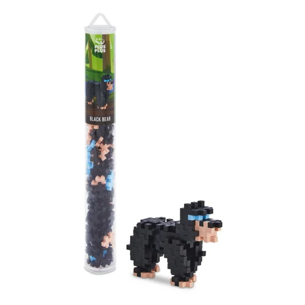 Plus Plus - Black Bear - 100 pcs tube