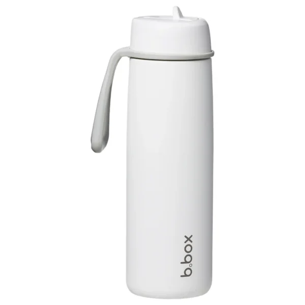 b.box Insulated Flip Top Bottle - 690ml - White Out