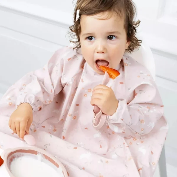 BIBaDo – Baby Weaning Coverall Bib – Botanical Bunnies