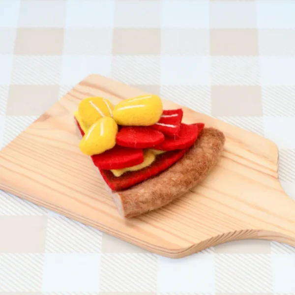 Tara Treasures - Felt Hawaiian Pizza Slice