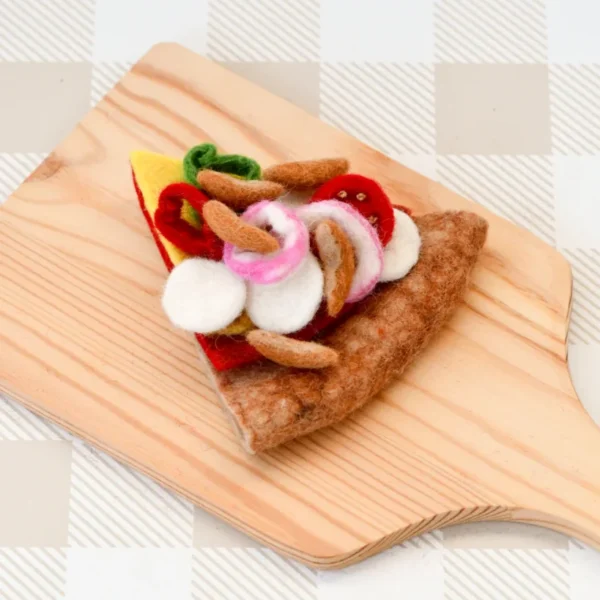 Tara Treasures - Felt BBQ Chicken Pizza Slice