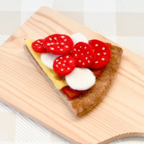 Tara Treasures - Felt Pepperoni Pizza Slice