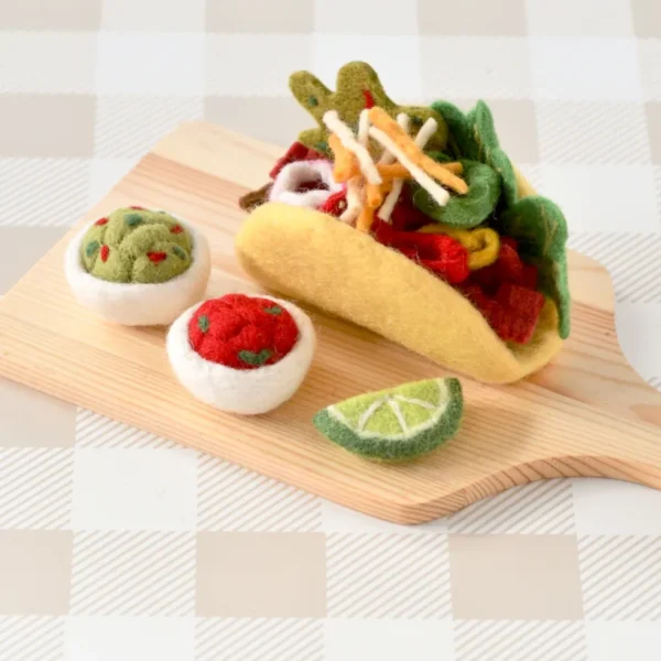 Tara Treasures - Felt Taco Play Food Set