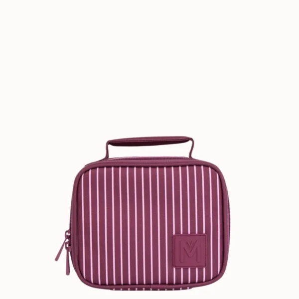 MontiiCo Mini Insulated Lunch Bag - Ruby Stripe